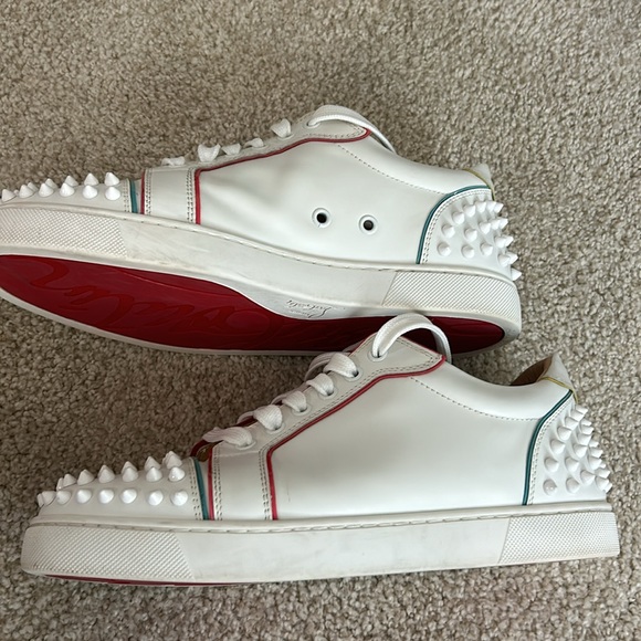 Christian Louboutin Vieira 2 spiked blanco/multi sneakers - Picture 6 of 14